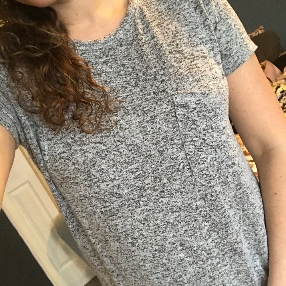 Gray tee shirt dress
